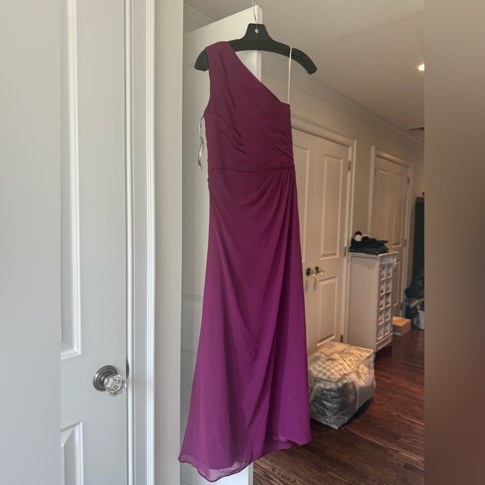 Plum bridesmaids dress